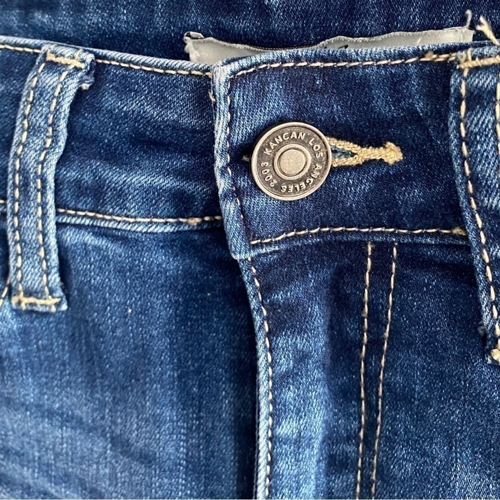 Kancan Womens Jean Shorts Size 5 Cutoff Distressed Denim - Picture 4 of 8